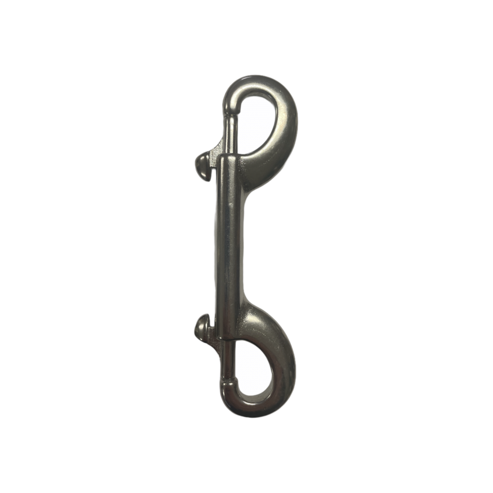 Mousqueton inox double 120 mm